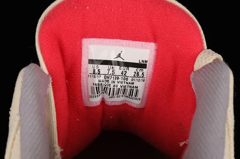 All categories Air Jordan Jordan series basketball shoes Air Jordan 3 cost-effective version Air Jordan 3 "Muslin" AJ3 Joe 3 cement gray canvas basketball shoes DH7139-100